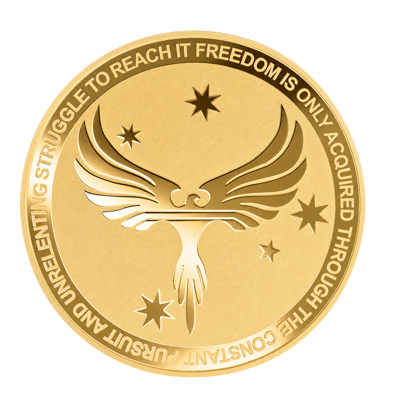 1/2oz AG Freedom Gold Round (9999 Fine)