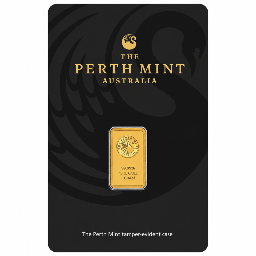 1g Perth Mint Gold Mint Bar Assay