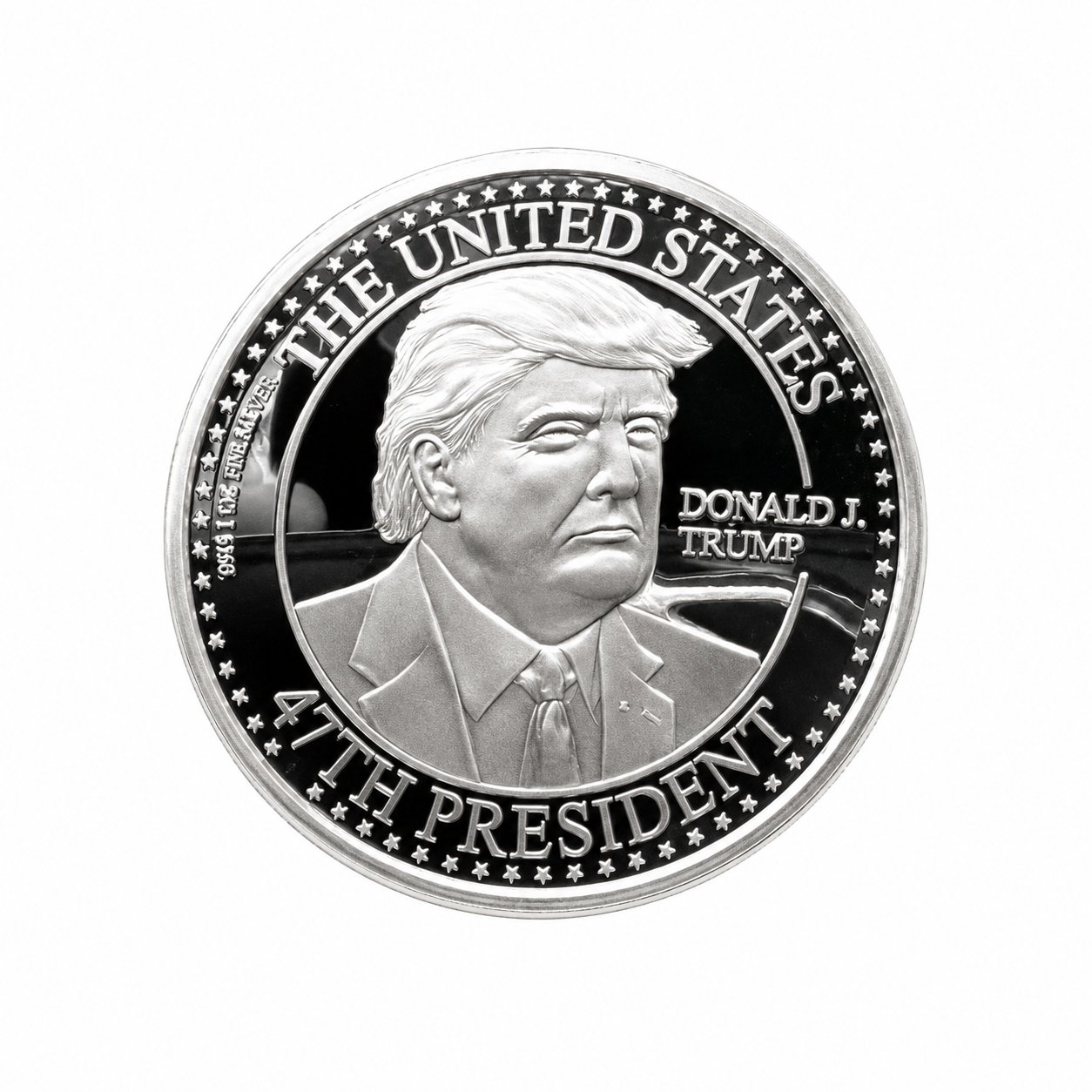 1oz Golden State US Mint Donald Trump '47th President' Silver Round (999 Fine)