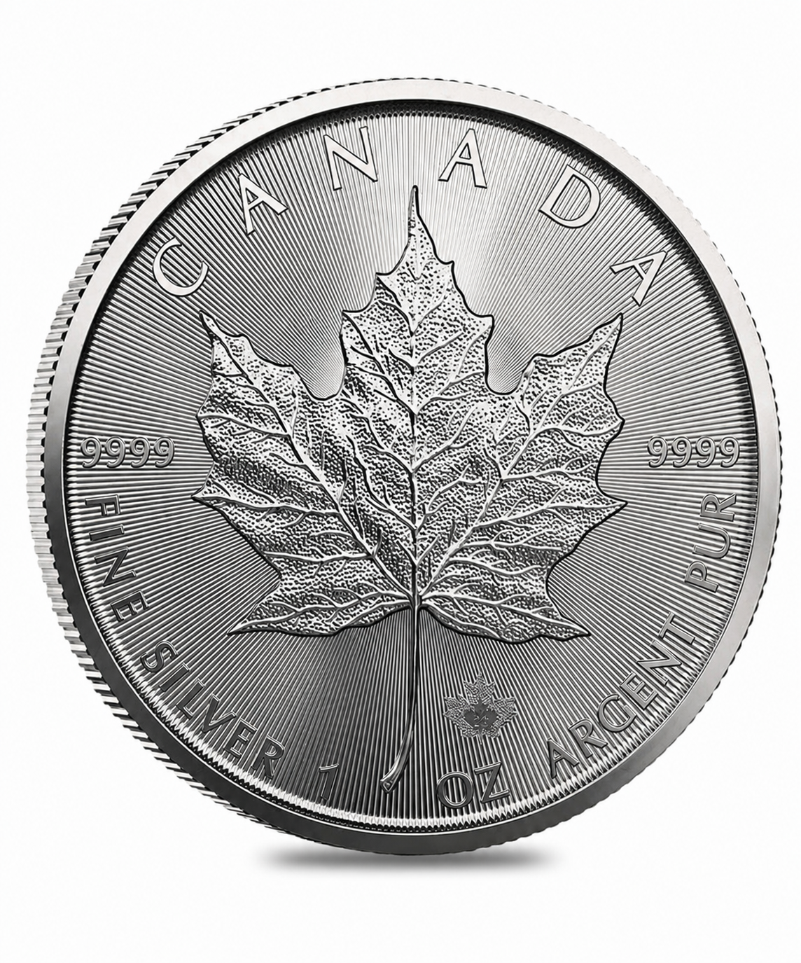 1oz Royal Canadian Mint Maple Silver Round (9999 Fine)